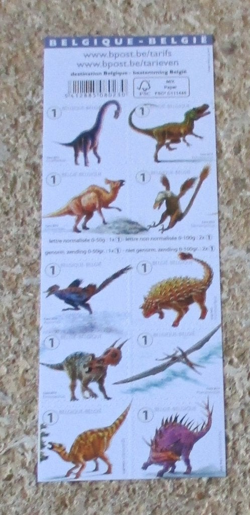 1 boekje B154 dino's, Sans timbre, Neuf, Enlèvement ou Envoi, Non oblitéré