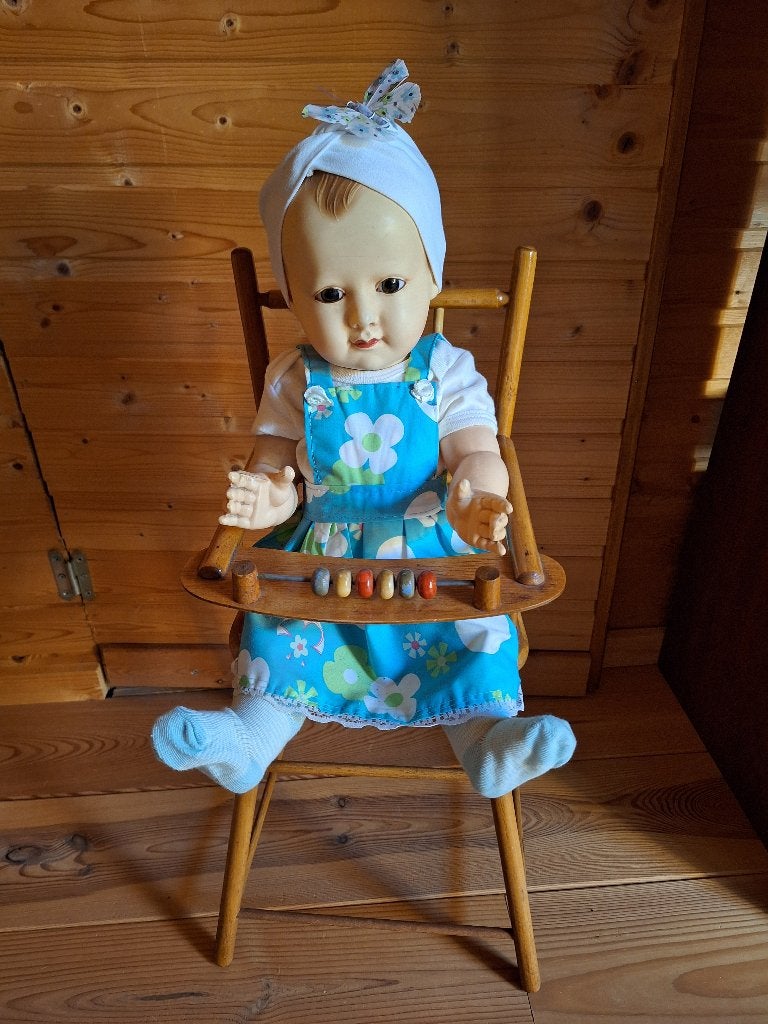 Pop petit colli jaren 40 incl stoel, Verzamelen, Ophalen, Gebruikt, Pop