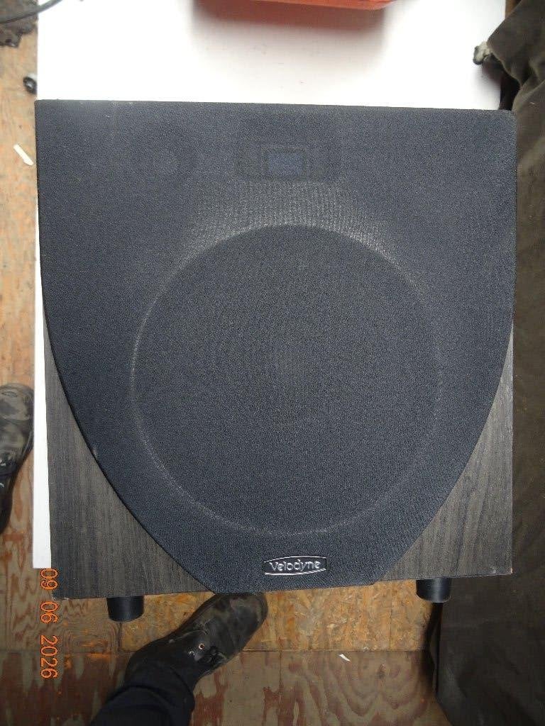 Subwoofer Velodyne : EQ-MAX 8 BVE, Ophalen of Verzenden, Gebruikt, 120 tot 150 watt, Subwoofer