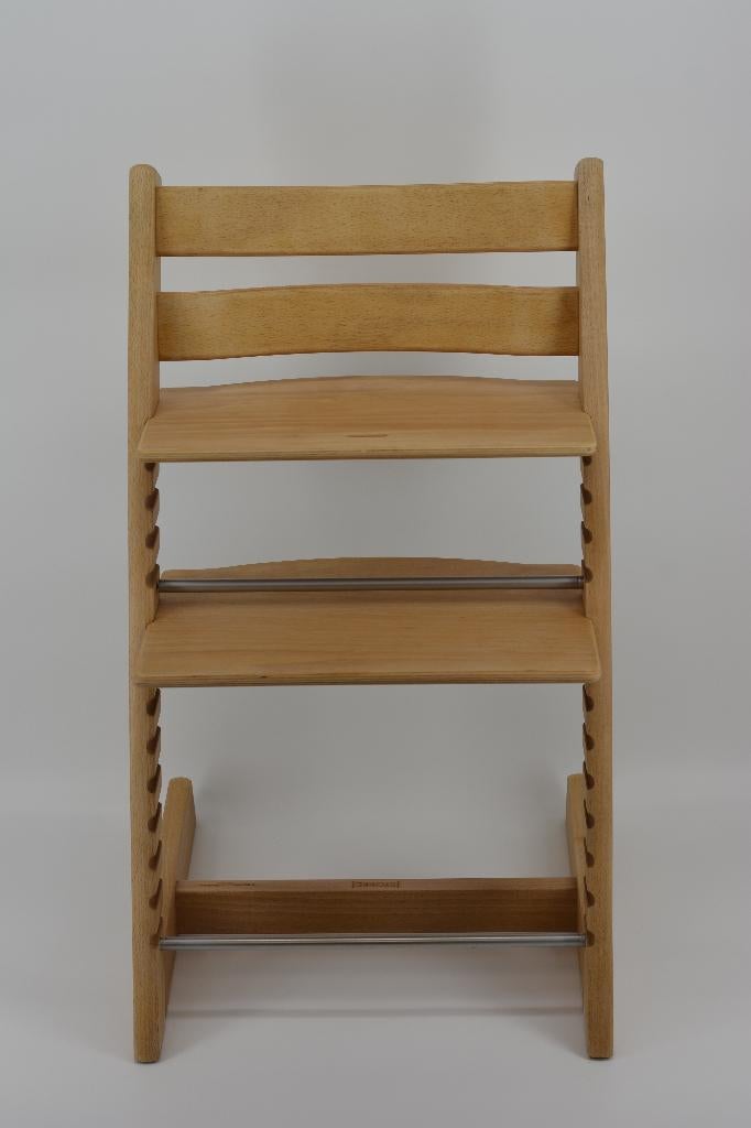 Stokke Tripp Trapp Natural — Modèle d'escalier rénové, Envoi, Comme neuf, Chaise évolutive, Ceinture(s)
