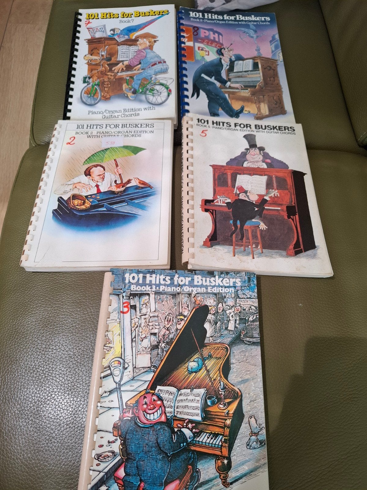 Muziekboeken: 101 Hits for Buskers – Set van 5 delen (Piano/, Ophalen of Verzenden