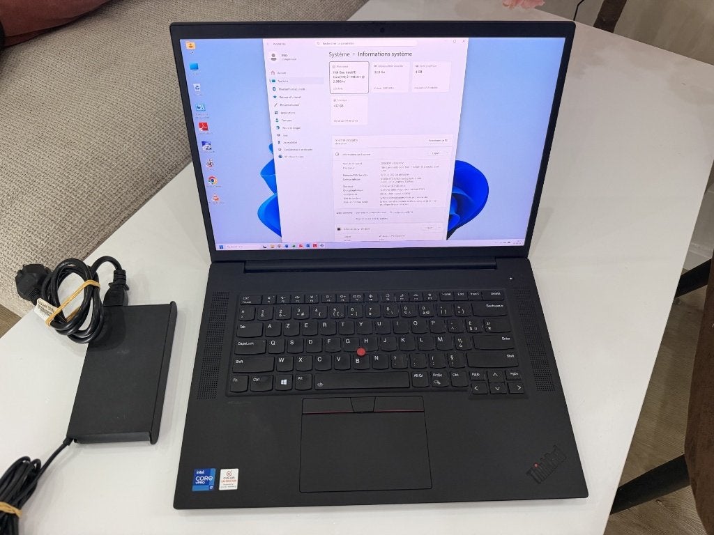 Lenovo ThinkPad P1 Gen 4 | Core I7 / 32 GB / 500 SSD, 32 GB, 16 pouces, Comme neuf, Enlèvement