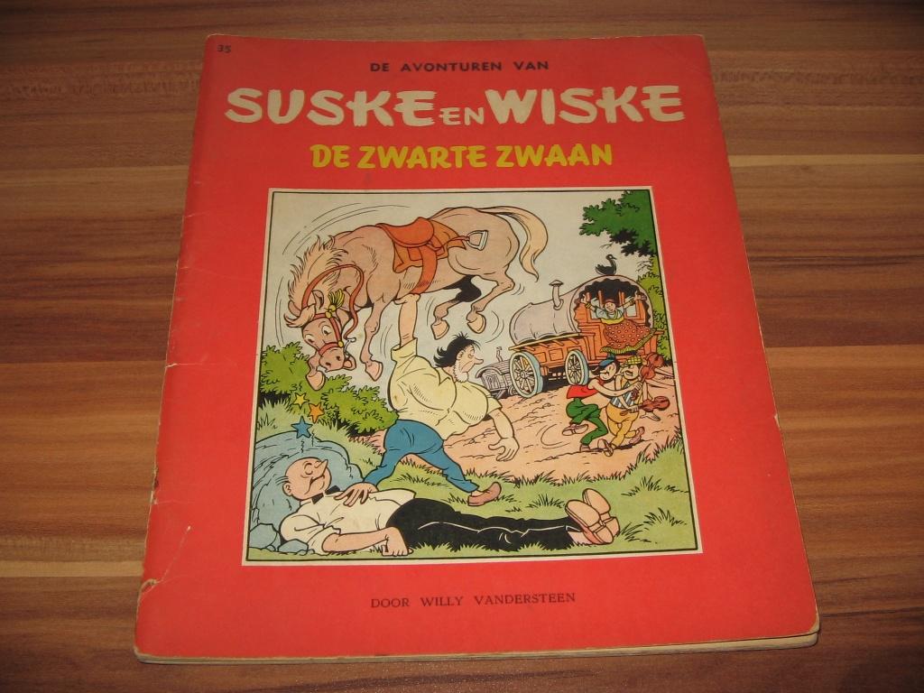 Suske en Wiske nr 35 : De zwarte zwaan - 1 DRUK, Boeken, Stripverhalen, Eén stripboek, Ophalen of Verzenden, Willy Vandersteen