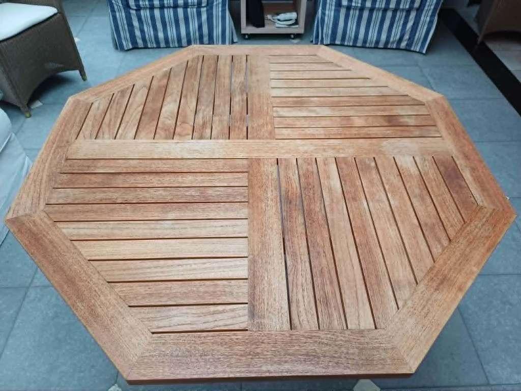 Tafel in Teak, Ophalen, Gebruikt, Teakhout, Overige vormen