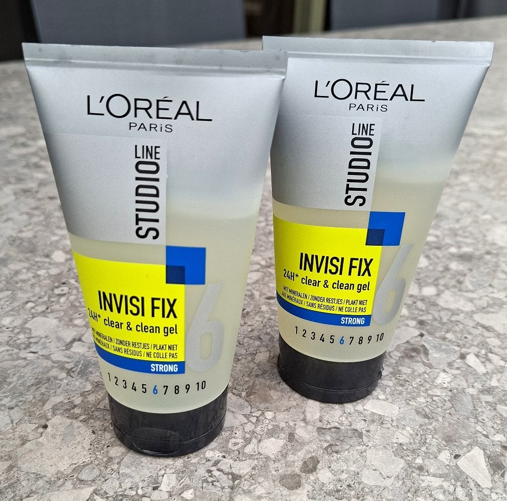 2 x L'Oréal Paris Studio Line InvisiFix 24H Clear & CleanGel, Handtassen en Accessoires, Uiterlijk | Haarverzorging, Ophalen of Verzenden