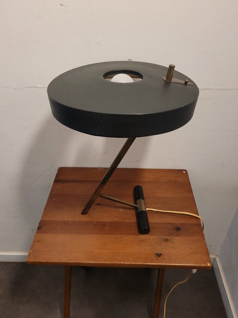 lampe Z louis kalff philips vintage design, Marqué, Enlèvement ou Envoi, Noir, 46 cm