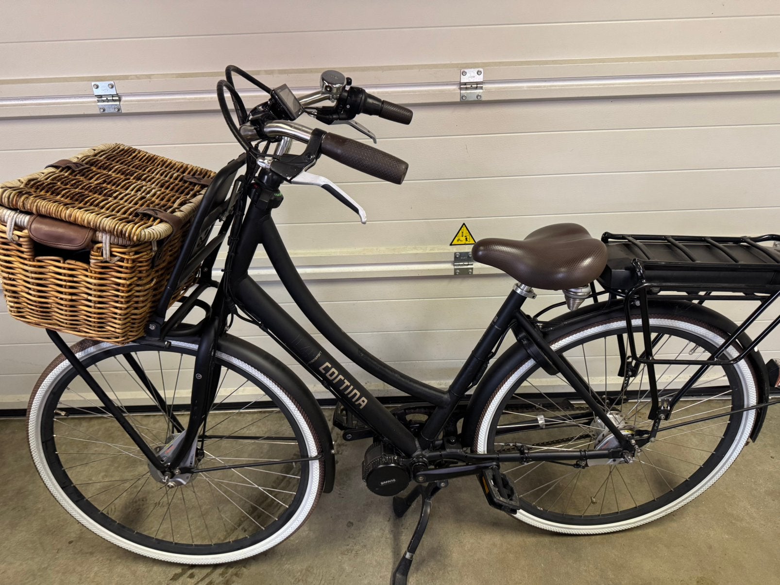 Cortina elektrische dames fiest, Fietsen en Brommers, Velgrem, Ophalen of Verzenden, Zo goed als nieuw, 50 tot 53 cm