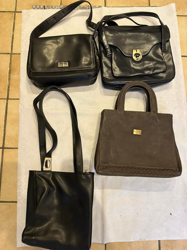 des sacs à main en cuir 4 pièces, Enlèvement, Comme neuf