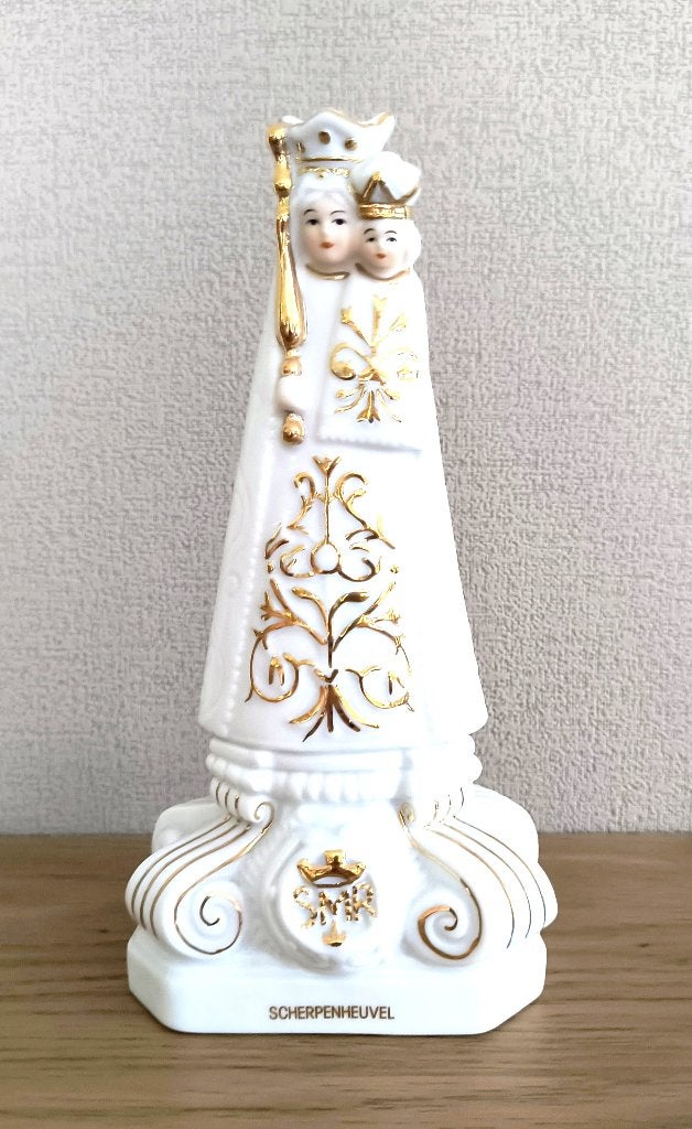 Statue vintage en porcelaine représentant Marie et l'enfant, Enlèvement