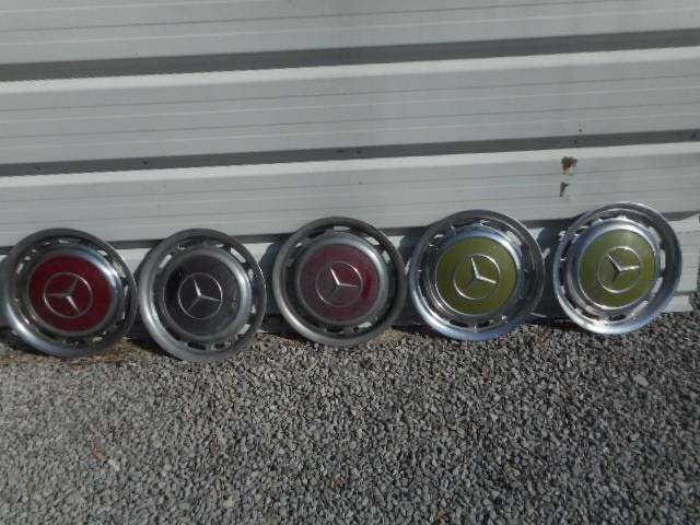 oldtimer Mercedes Benz wieldoppen, Ophalen, Gebruikt