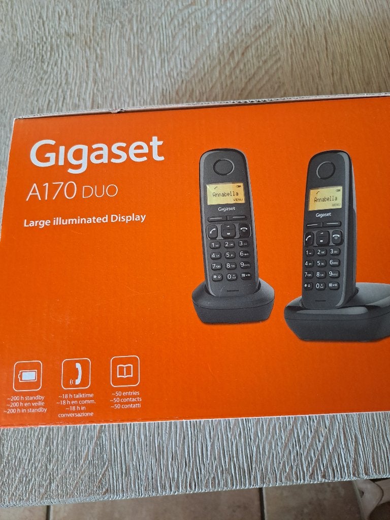 Telefoon Gigaset A170 duo, Télécoms, Téléphones fixes | Combinés & sans fil, Enlèvement, Comme neuf, 2 combinés