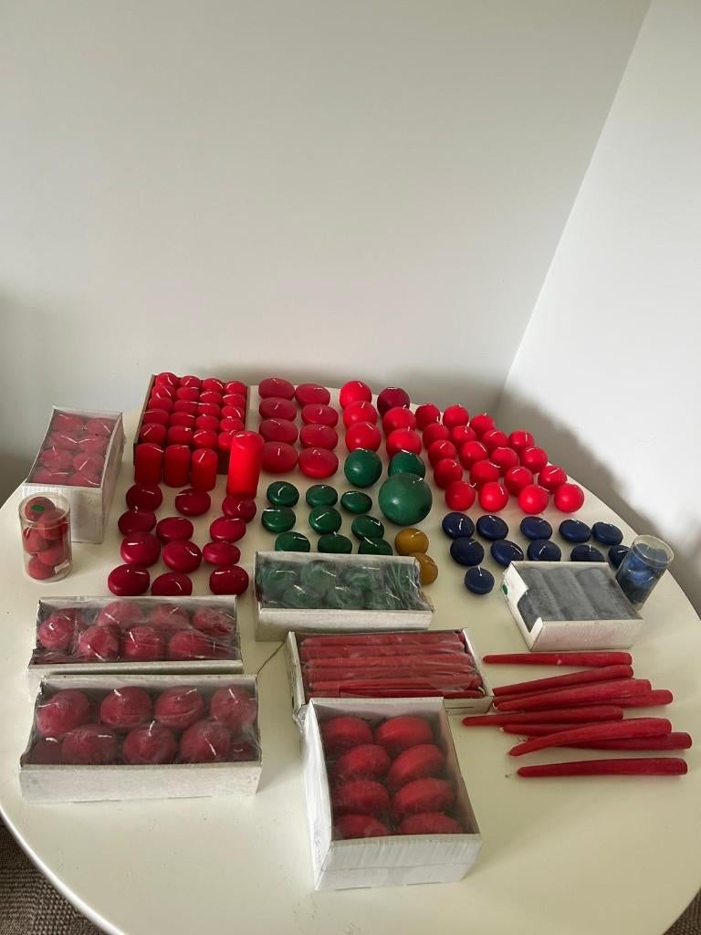 Kaarsen, Huis en Inrichting, Ophalen, Blauw, Nieuw, Kaars