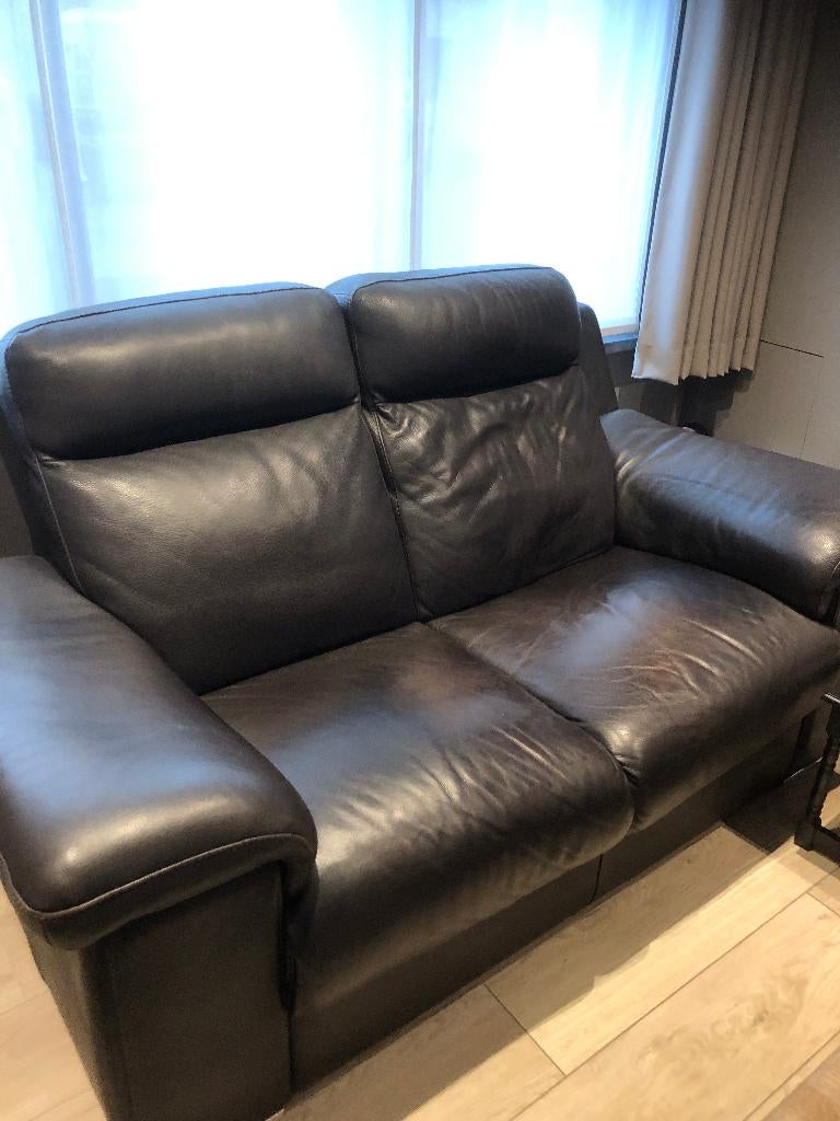 Zetel, Huis en Inrichting, Zetels | Zetels, Ophalen, Gebruikt, Tweepersoons, Leer