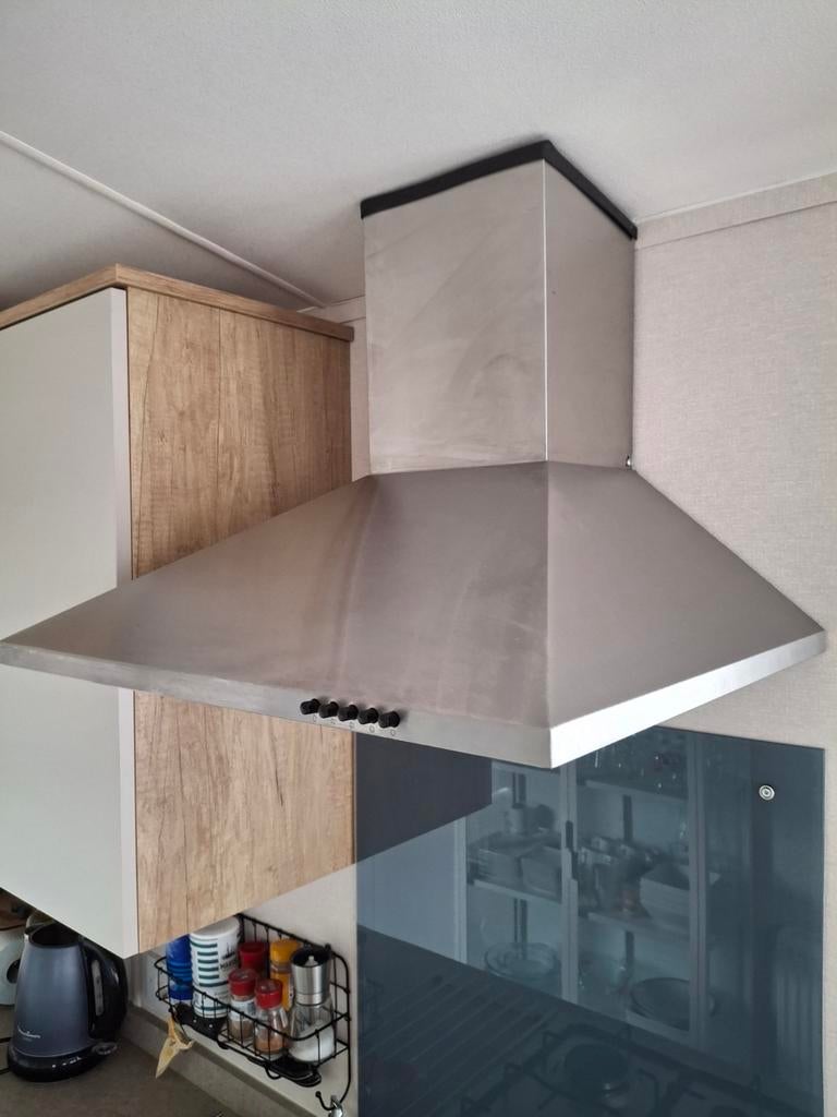 Dampkap in inox te koop., Elektronische apparatuur, Ophalen