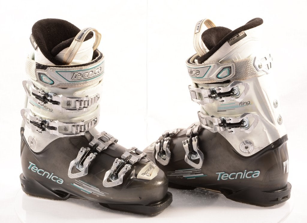 36,5; 37 EU dames skischoenen TECNICA FLING transp/white, Sport en Fitness, Overige merken, Gebruikt, Verzenden, Schoenen