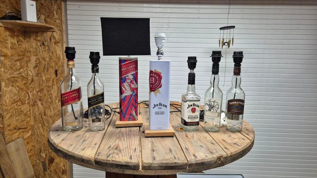 Lampes pour bouteilles de whisky recyclées Johnnie Walker, J, Enlèvement ou Envoi