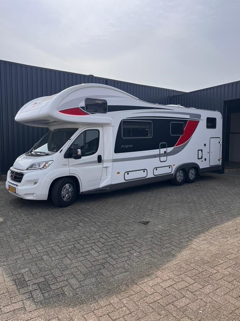 camper Mobilhome xxl garage 6 personen alkoof, Caravans en Kamperen, Mobilhomes, Particulier, meer dan 6, Alkoof, Bürstner, Fiat