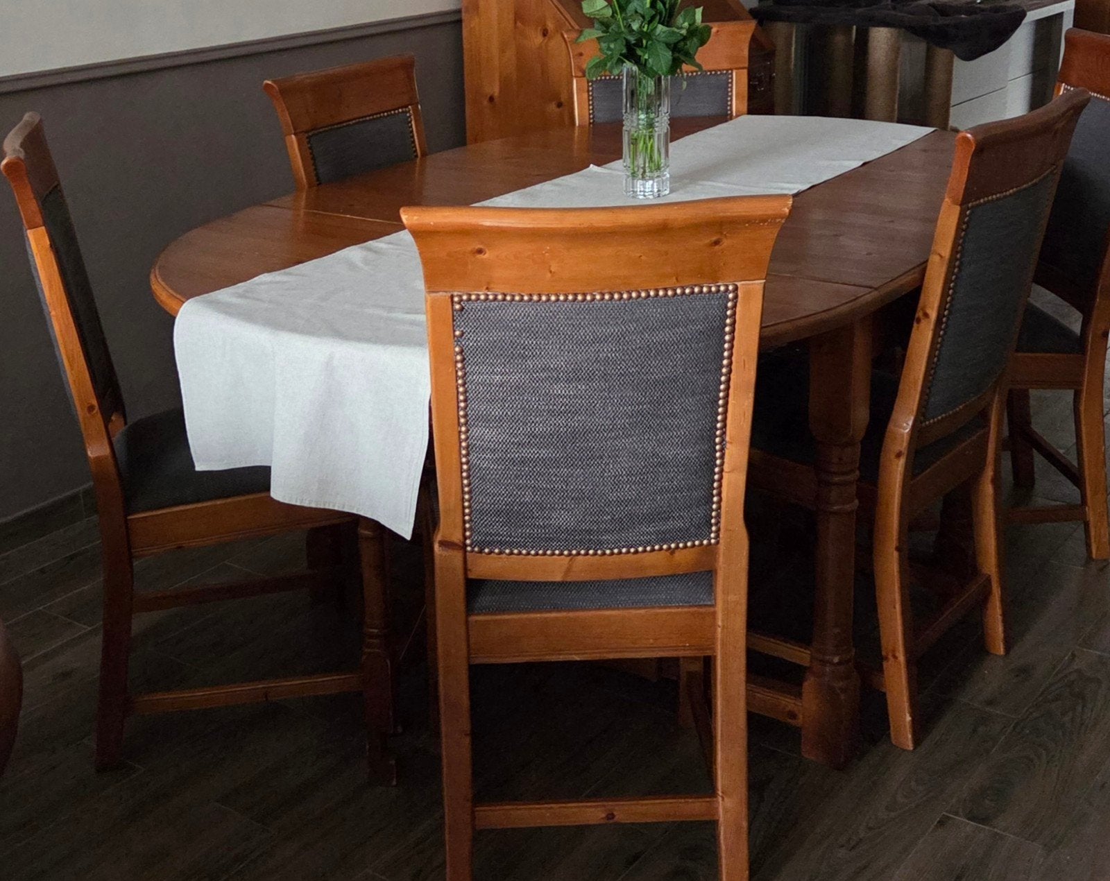 Table ovale et chaises, Maison & Meubles, Enlèvement