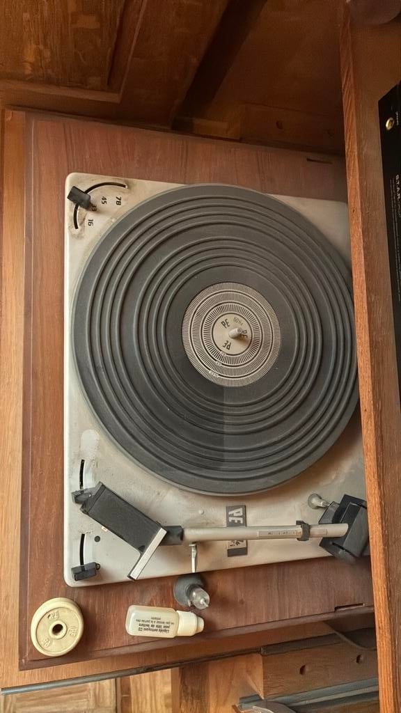 PE 34 HIFI DDR platenspeler 1980, Audio, Tv en Foto, Platenspelers, Gebruikt, Pitch-regelaar, Platenspeler, Ophalen