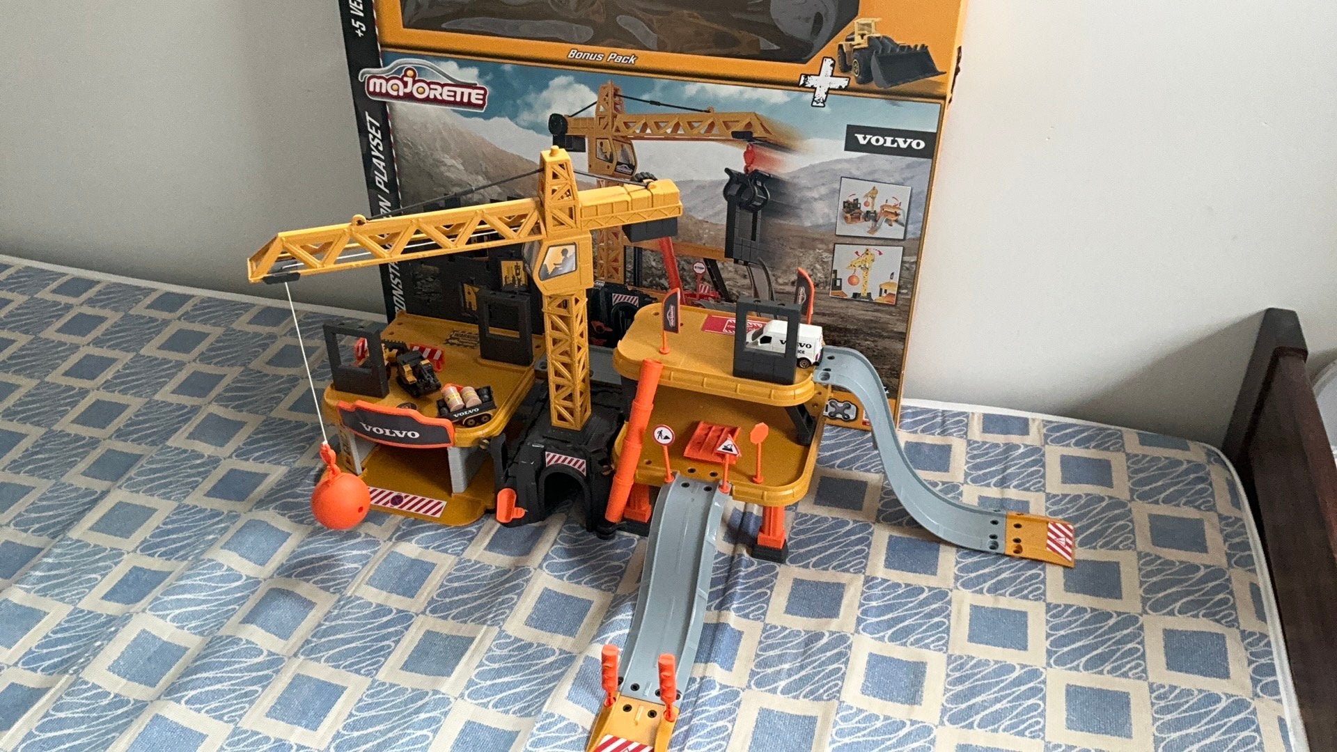 Majorette Volvo Construction Playset, Ophalen, Zo goed als nieuw