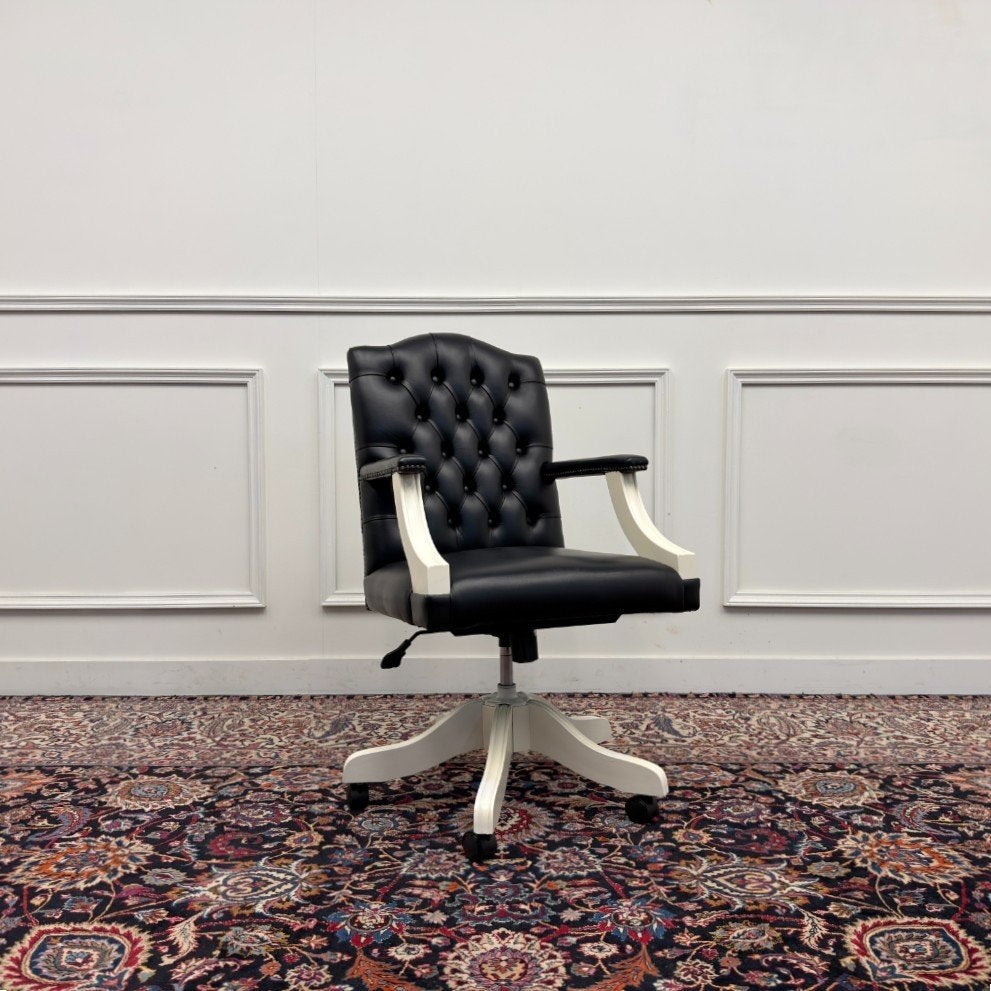 Klassiek Engels Chesterfield Bureaustoel, Ophalen of Verzenden