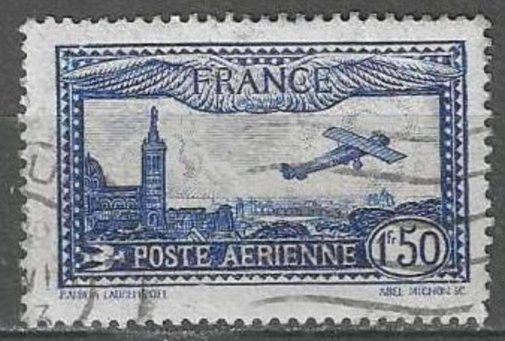 Frankrijk 1930 - Yvert 6PA - Vliegtuig boven Marseille (ST), Verzenden, Gestempeld