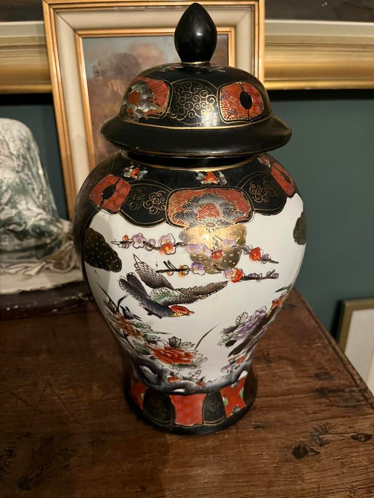 Satsumavaas met deksel, Ophalen of Verzenden