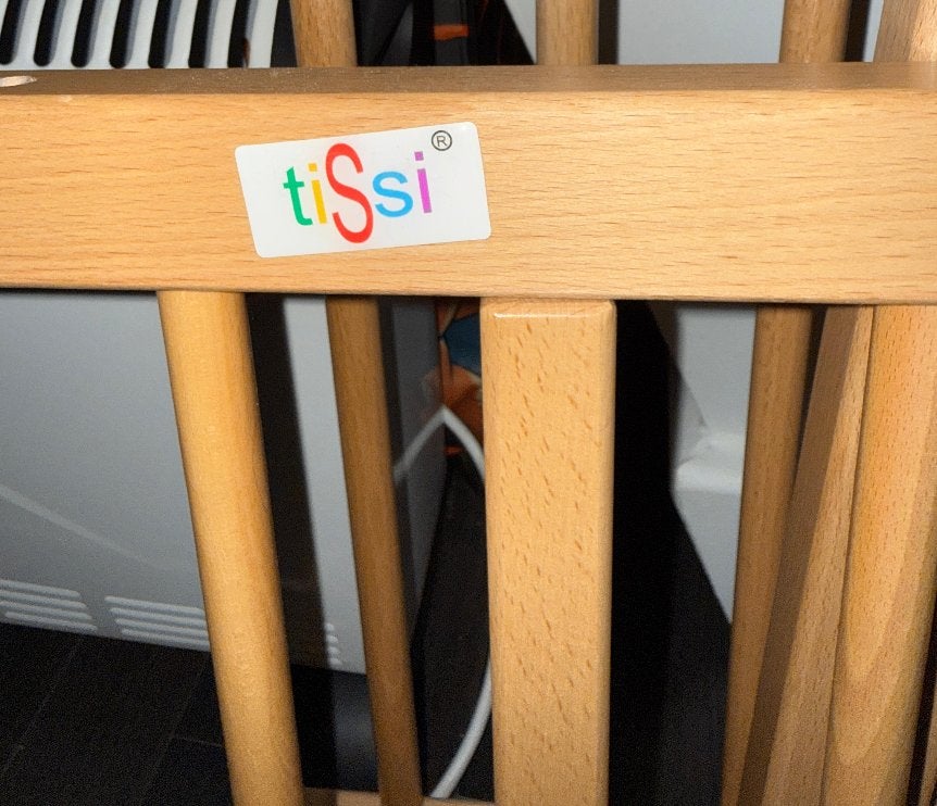 TISSI - Baby bed / Cosleeper, Hoogslaper of Stapelbed, 70 tot 85 cm, Ophalen of Verzenden, Zo goed als nieuw