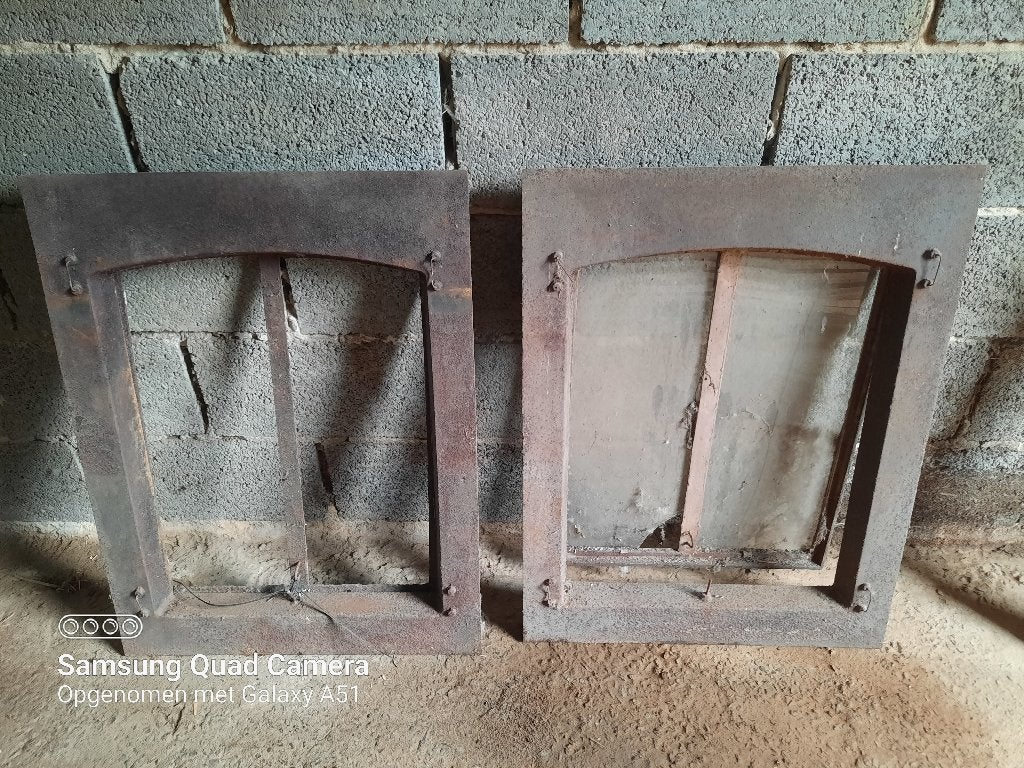 Oude gietijzeren dakramen, Doe-het-zelf en Bouw, Ophalen, Gebruikt, Minder dan 80 cm, Minder dan 80 cm