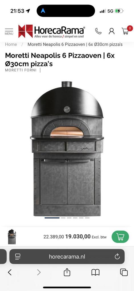 Moretti Neapolis oven/four, Electroménager, Enlèvement ou Envoi, Comme neuf, Four