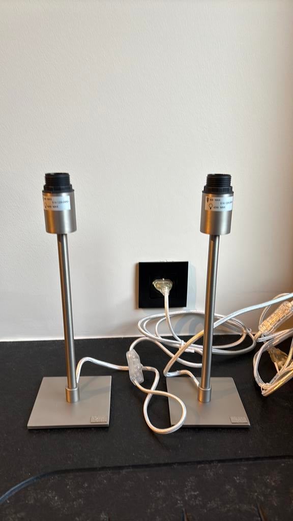 2 Nieuwe Scapa Home nickel staanlampjes, Huis en Inrichting, Ophalen, Nieuw, Overige materialen
