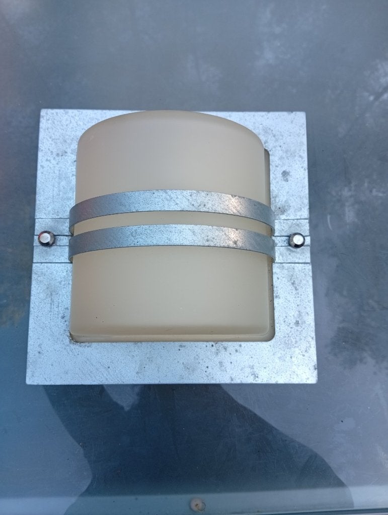 Buitenlamp nooit gebruikt, Tuin en Terras, Buitenverlichting, Ophalen, Inox, Wandlamp, Led