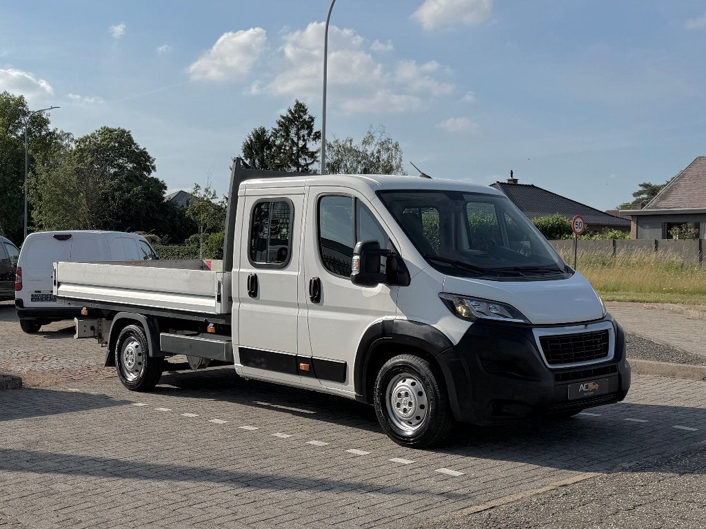 ✅Peugeot Boxer 2.2HDI Laadbak L4/Airco/GARANTIE/Navi/Trekh., Auto's, Voorwielaandrijving, 4 deurs, Stof, 4 cilinders