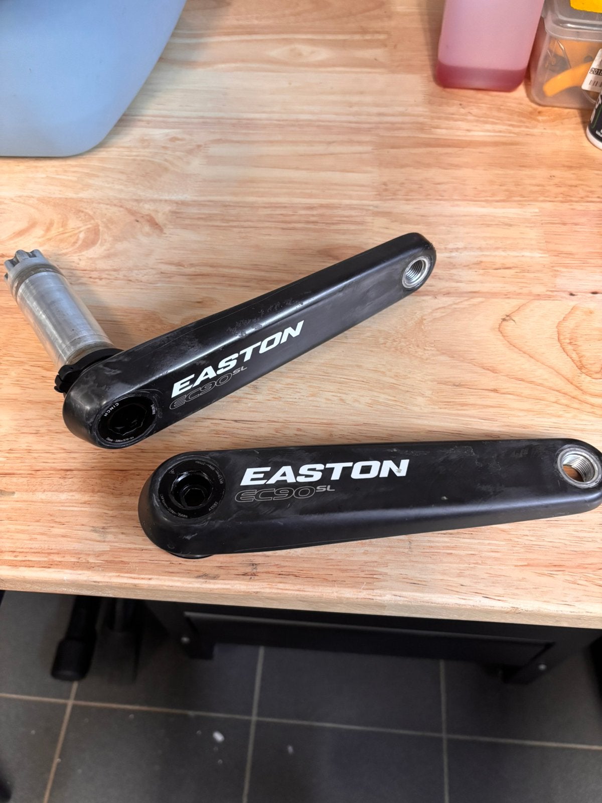 Pédalier Easton EC90SL, Vélos & Vélomoteurs, Enlèvement, Comme neuf, Carbone
