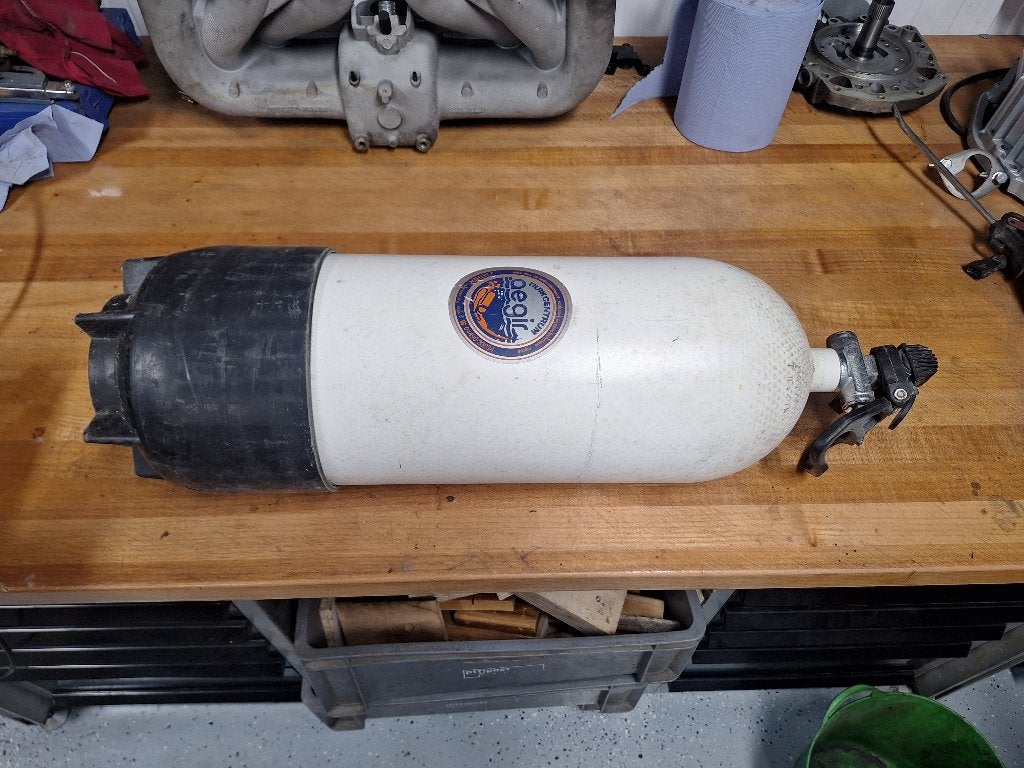 Duikflessen 15l en 12l, 200 bar, Watersport en Boten, Duiken, Ophalen, Zo goed als nieuw, Duikfles