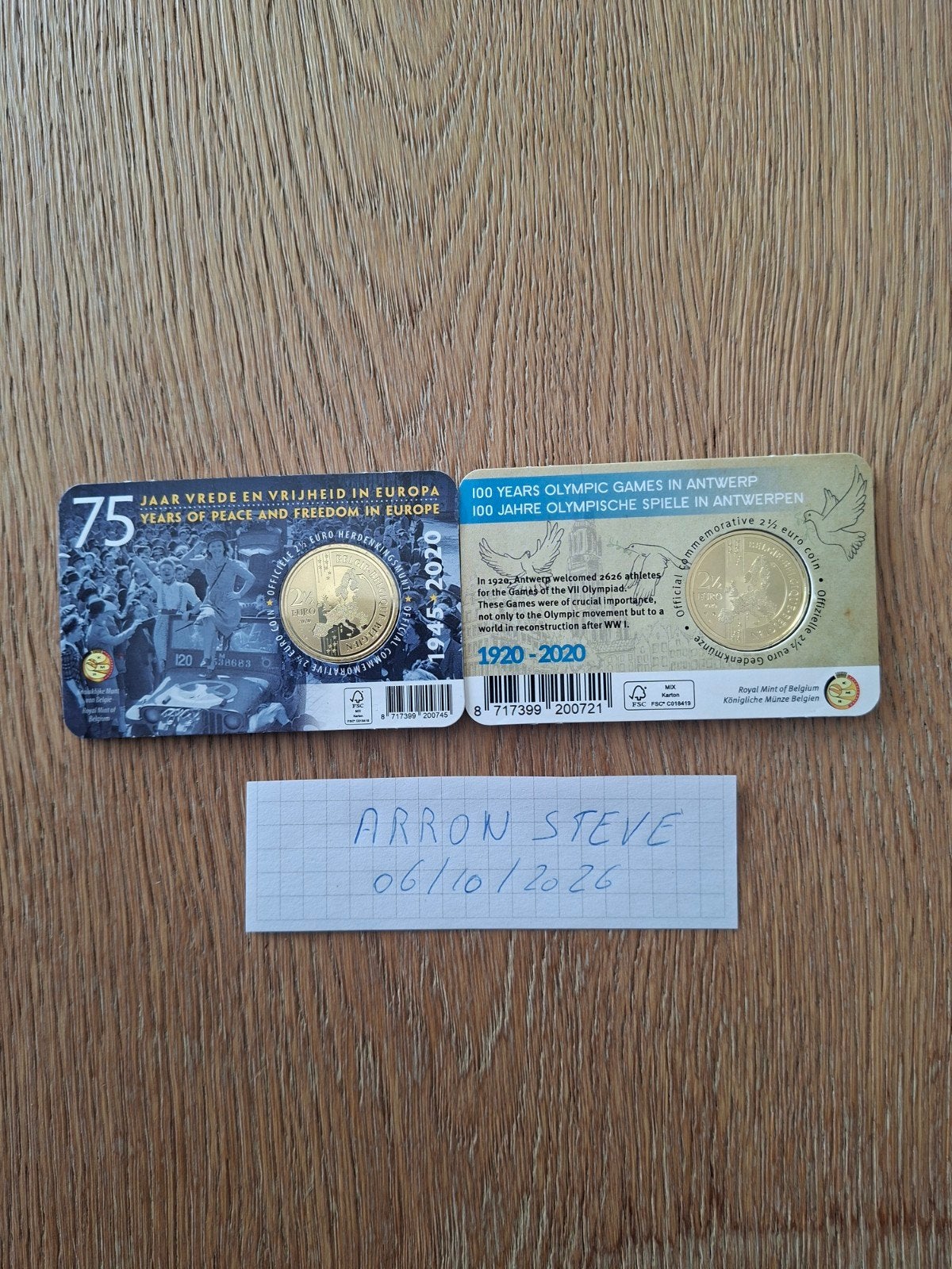 2€ en 2,5€ Coincards, Postzegels en Munten, Ophalen of Verzenden, België, Losse munt