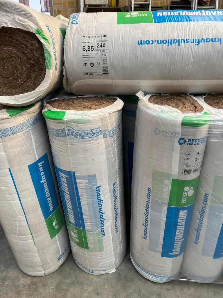 Isolatie 24 cm dikte  66,96m2, Doe-het-zelf en Bouw, Isolatie en Afdichting, Ophalen, Nieuw