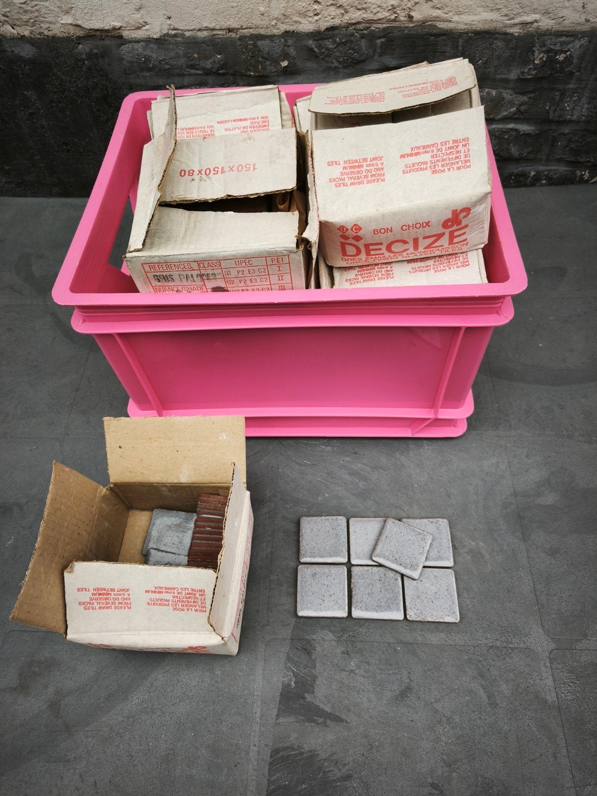 Lotje minitegels grijs, Ophalen, Nieuw, Minder dan 20 cm, Minder dan 20 cm