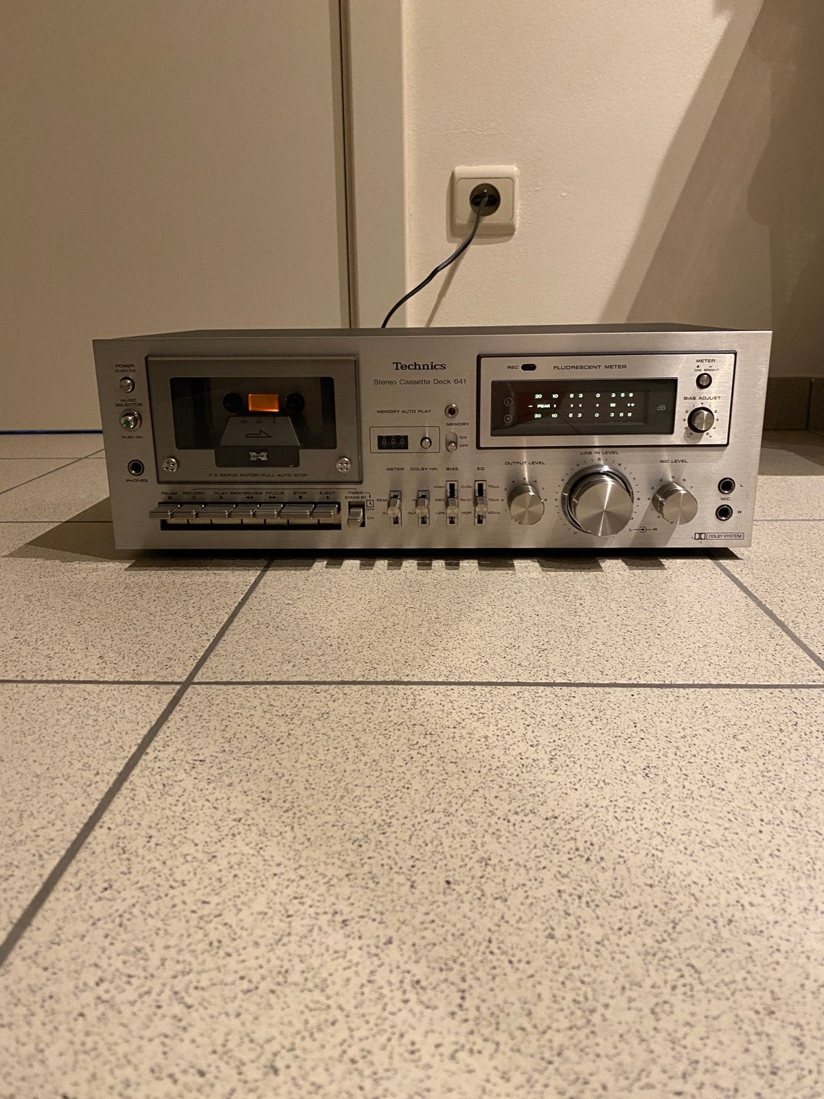 Technics stereo cassette deck 641, Audio, Tv en Foto, Cassettedecks, Ophalen, Enkel, Overige merken