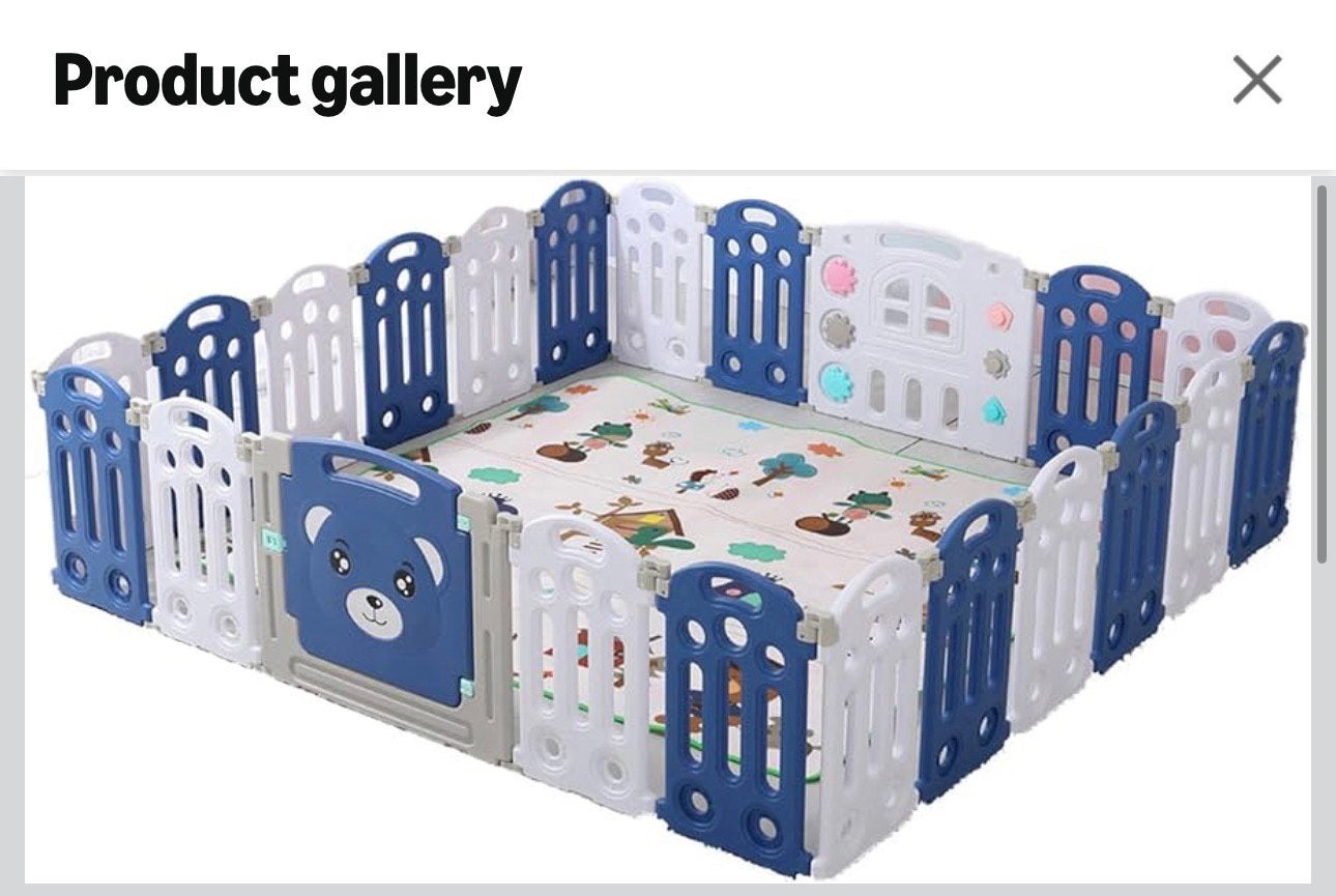 Grondpark happy rabbit 186x192cm, Kinderen en Baby's, Babyparken, Ophalen, Zo goed als nieuw