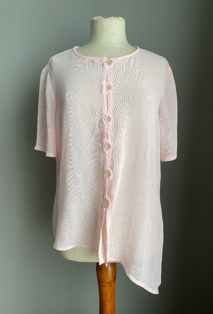 Lichtroze asymmetrische blouse Joseph Ribkoff maat 42, Kleding | Dames, Blouses en Tunieken, Zo goed als nieuw, Maat 42/44 (L)