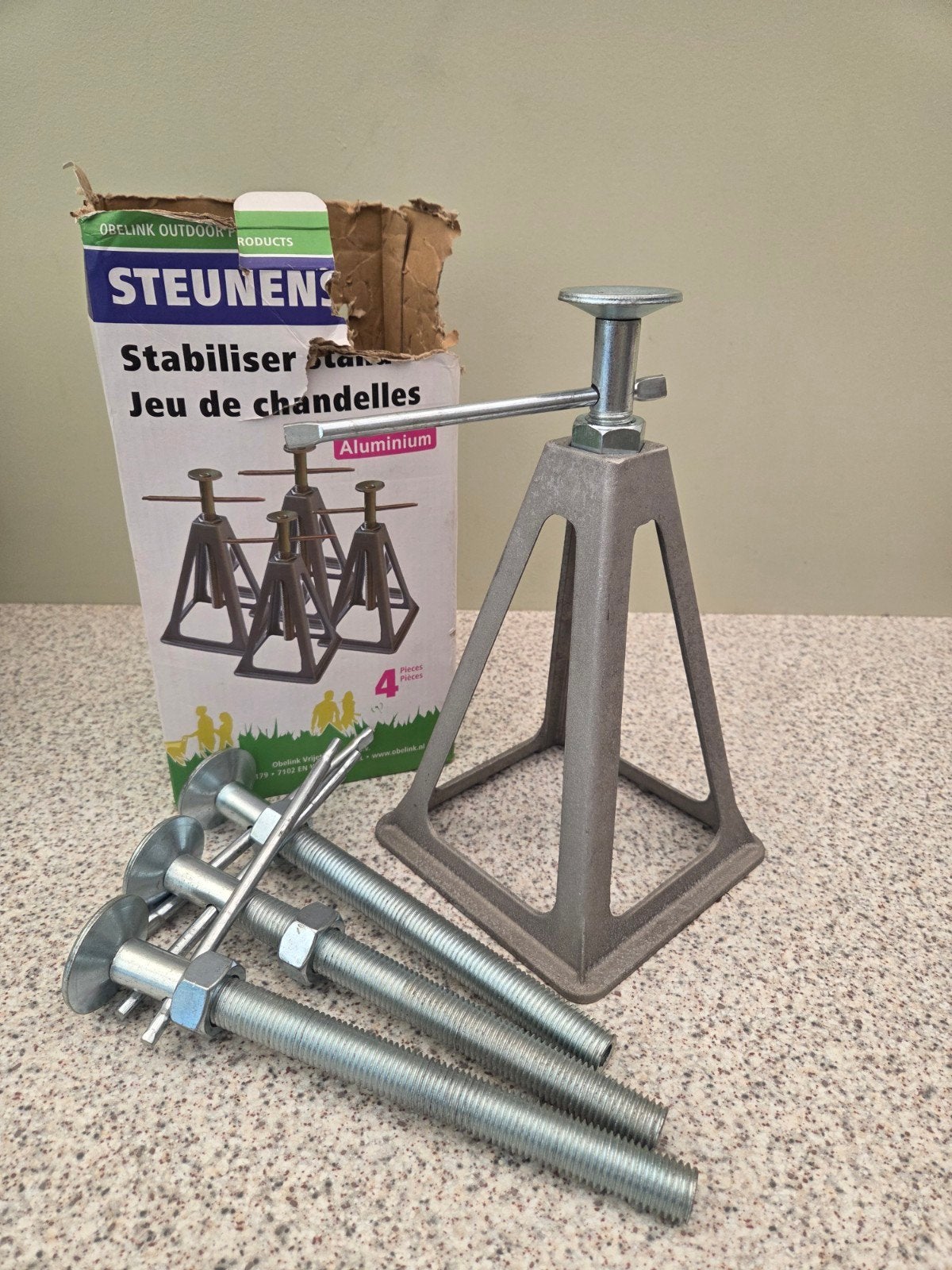 Obelinck aluminium steunenset, 4 st, Ophalen