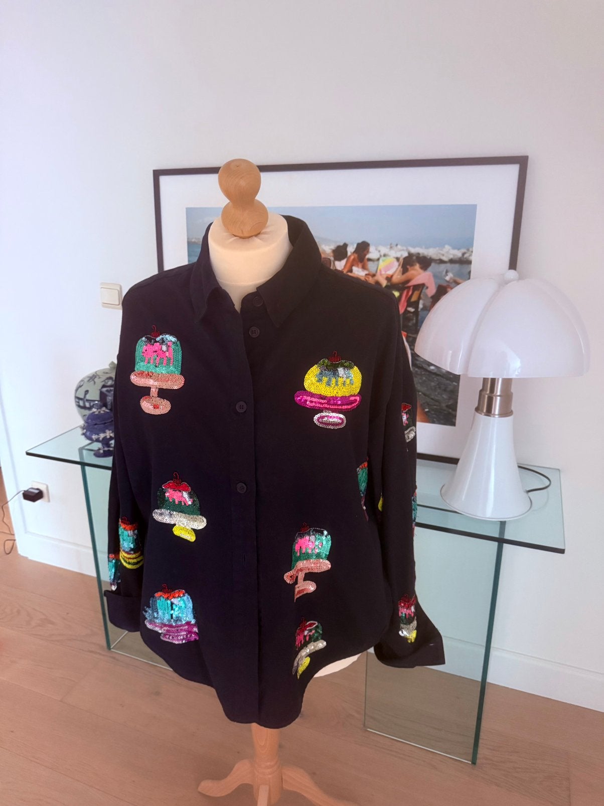 Hemd blouse essentiel Antwerp ook als jasje leuk., Enlèvement ou Envoi, Comme neuf, Taille 38/40 (M)