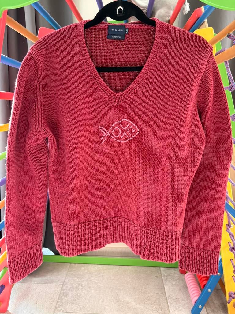 Pull framboise Mer du Nord XXL, Enlèvement ou Envoi, Porté, Taille 46/48 (XL) ou plus grande, Autres couleurs