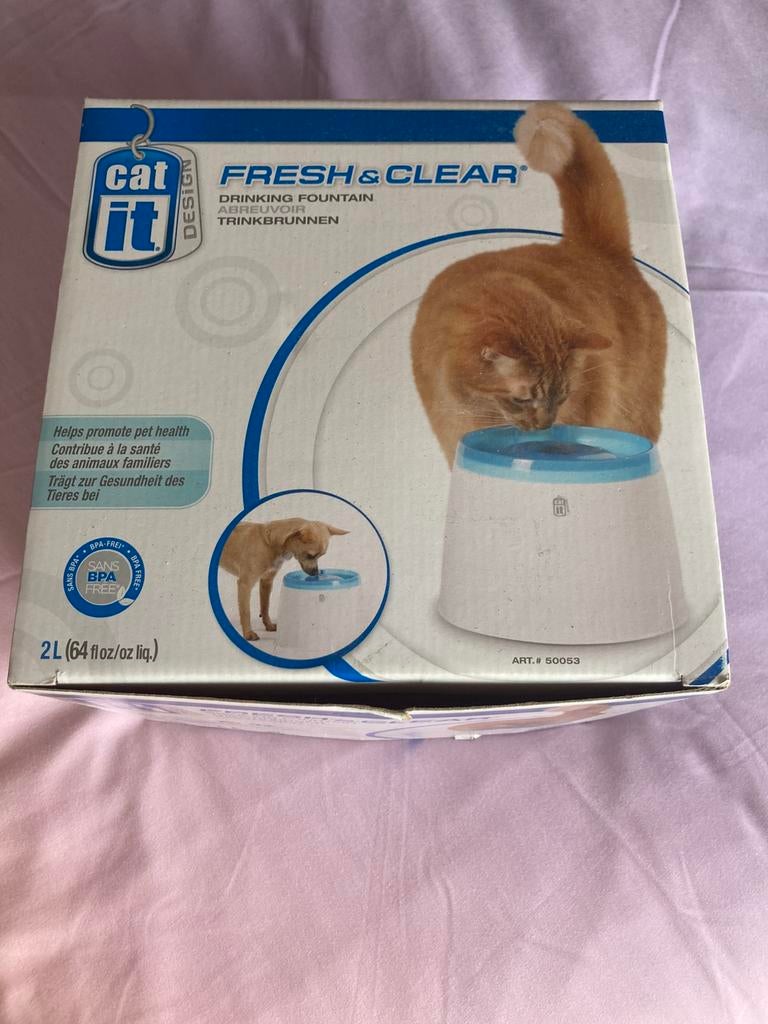 Drinkfontein voor katten, Dieren en Toebehoren, Ophalen, Gebruikt