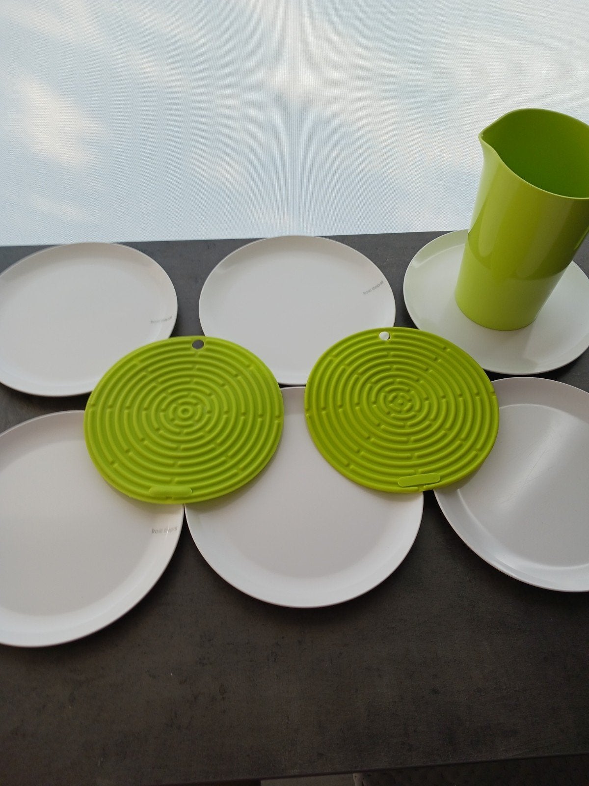 Caravanaccessoires ( groen + wit )te koop., Enlèvement