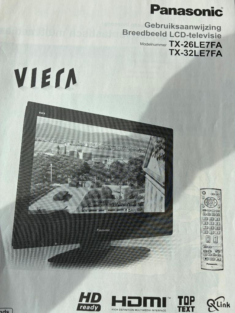 TV, Audio, Tv en Foto, Televisies, Ophalen, Gebruikt, Panasonic, 60 tot 80 cm