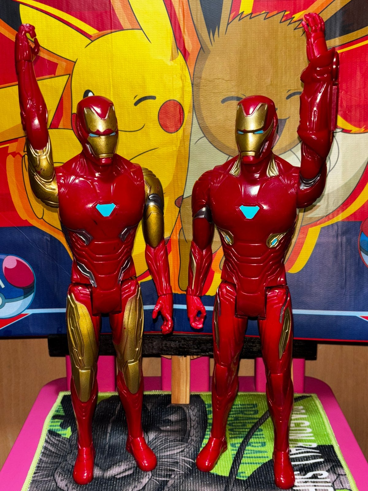 Lot de 2 grandes figurines articulées Iron Man, Enlèvement ou Envoi, Utilisé