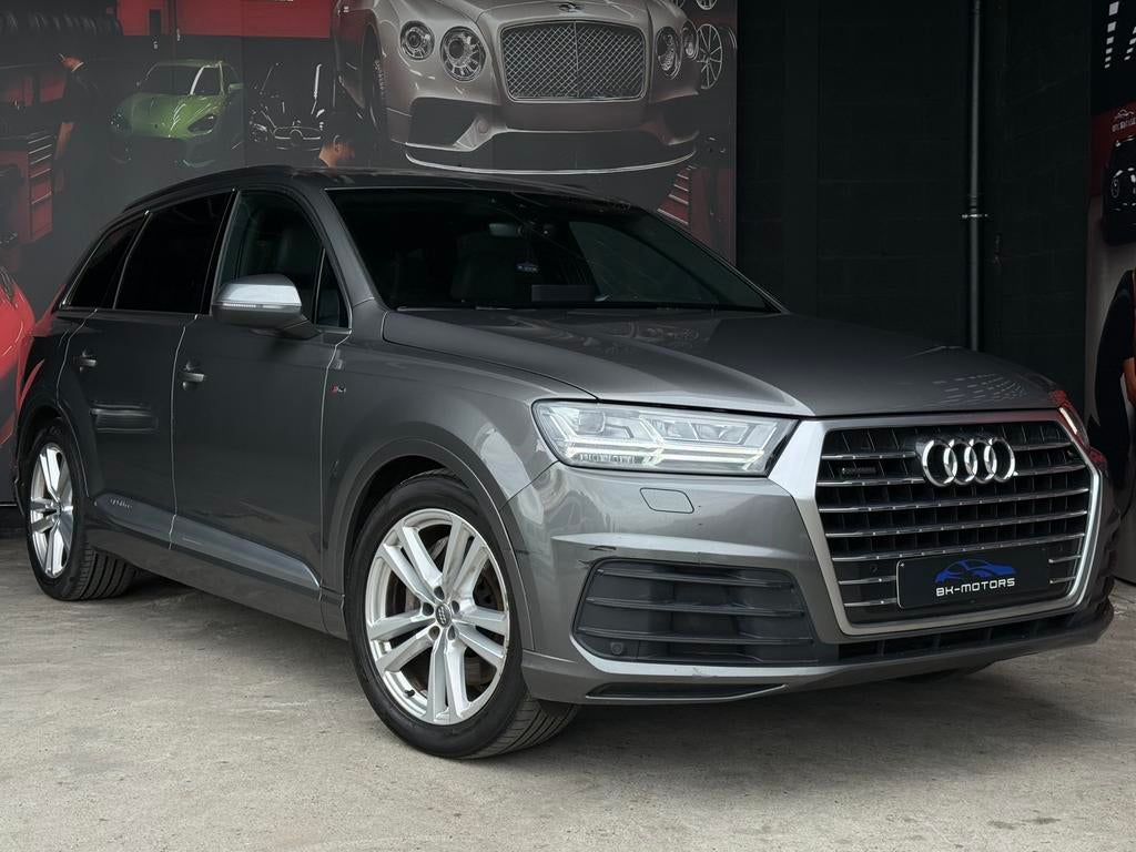 Audi Q7 3.0 TDI 3x S-LINE QUATTRO 7Plaats, Autos, Audi, Cuir, Argent ou Gris, Achat, Euro 6