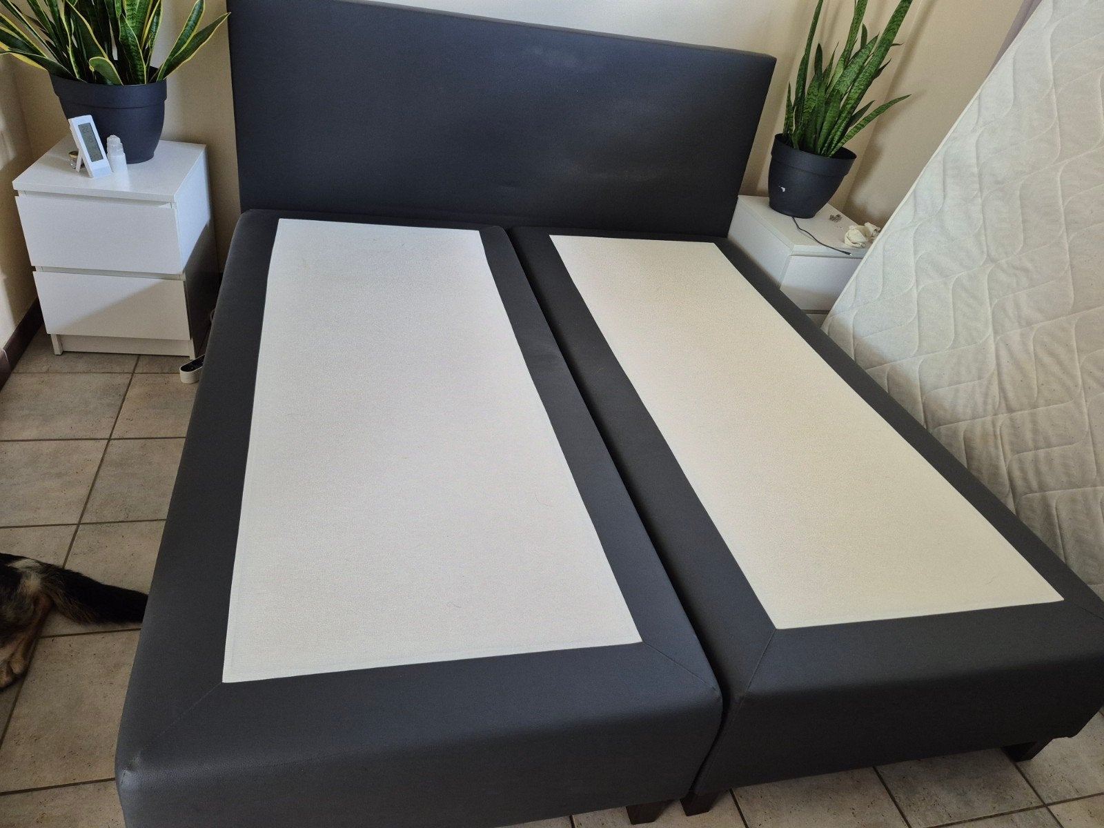 2 persoons boxspring 180x200cm, Ophalen, Gebruikt, Tweepersoons, 180 cm